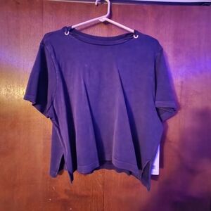 Elegant Navy Crop Top